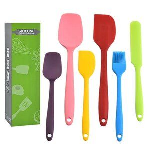 6 Piece Set Silicone Spatula Baking Utensils